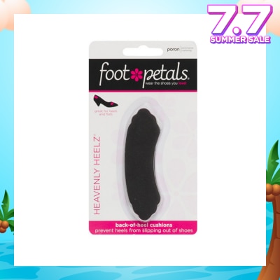 FOOT PETALS Heavenly Heelz / Back Of Heel Cushions (Keep Heels From Slipping In And Out Of Shoes, Reducing Blisters And Ankle Chaff) Black, 3 Pairs