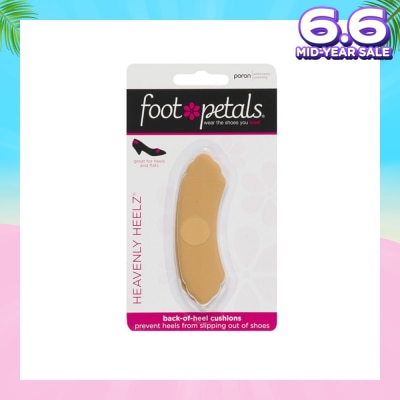 FOOT PETALS Heavenly Heelz / Back Of Heel Cushions (Keep Heels From Slipping In And Out Of Shoes, Reducing Blisters And Ankle Chaff) Buttercup, 3 Pairs