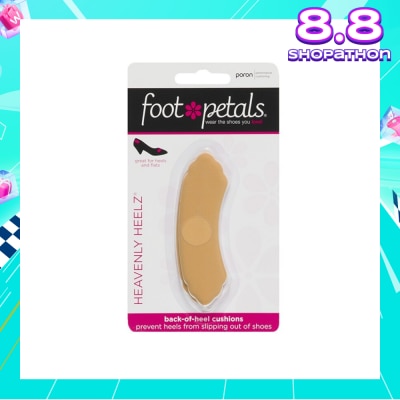 FOOT PETALS Heavenly Heelz / Back Of Heel Cushions (Keep Heels From Slipping In And Out Of Shoes, Reducing Blisters And Ankle Chaff) Buttercup, 3 Pairs