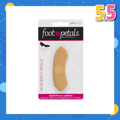 FOOT PETALS Heavenly Heelz / Back Of Heel Cushions (Keep Heels From Slipping In And Out Of Shoes, Reducing Blisters And Ankle Chaff) Buttercup, 3 Pairs
