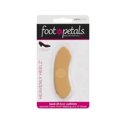 FOOT PETALS Heavenly Heelz / Back Of Heel Cushions (Keep Heels From Slipping In And Out Of Shoes, Reducing Blisters And Ankle Chaff) Buttercup, 3 Pairs