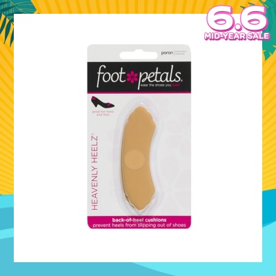 FOOT PETALS Heavenly Heelz / Back Of Heel Cushions (Keep Heels From Slipping In And Out Of Shoes, Reducing Blisters And Ankle Chaff) Buttercup, 3 Pairs