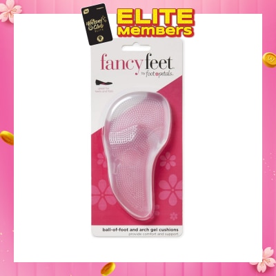 FOOT PETALS Ball Of Foot And Arch Gel Cushions (Keep Your Feet From Sliding Forward, Reduce Foot Fatigue And Provide Arch Support) 1 Pair