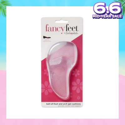 FOOT PETALS Ball Of Foot And Arch Gel Cushions (Keep Your Feet From Sliding Forward, Reduce Foot Fatigue And Provide Arch Support) 1 Pair
