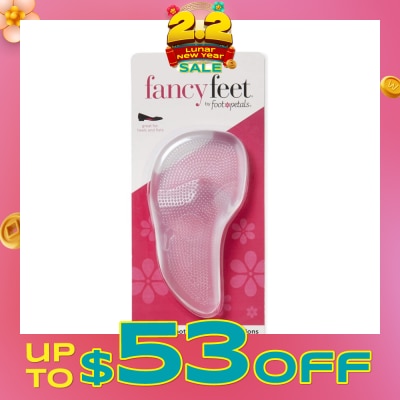FOOT PETALS Ball Of Foot And Arch Gel Cushions (Keep Your Feet From Sliding Forward, Reduce Foot Fatigue And Provide Arch Support) 1 Pair