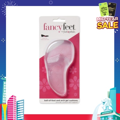 FOOT PETALS Ball Of Foot And Arch Gel Cushions (Keep Your Feet From Sliding Forward, Reduce Foot Fatigue And Provide Arch Support) 1 Pair