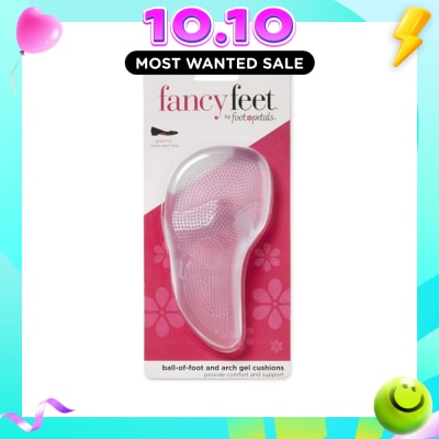 FOOT PETALS Ball Of Foot And Arch Gel Cushions (Keep Your Feet From Sliding Forward, Reduce Foot Fatigue And Provide Arch Support) 1 Pair image