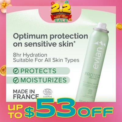 EVIAN Facial Mist Protect Organic Certified 100ml (Expiry: Jun`2026)