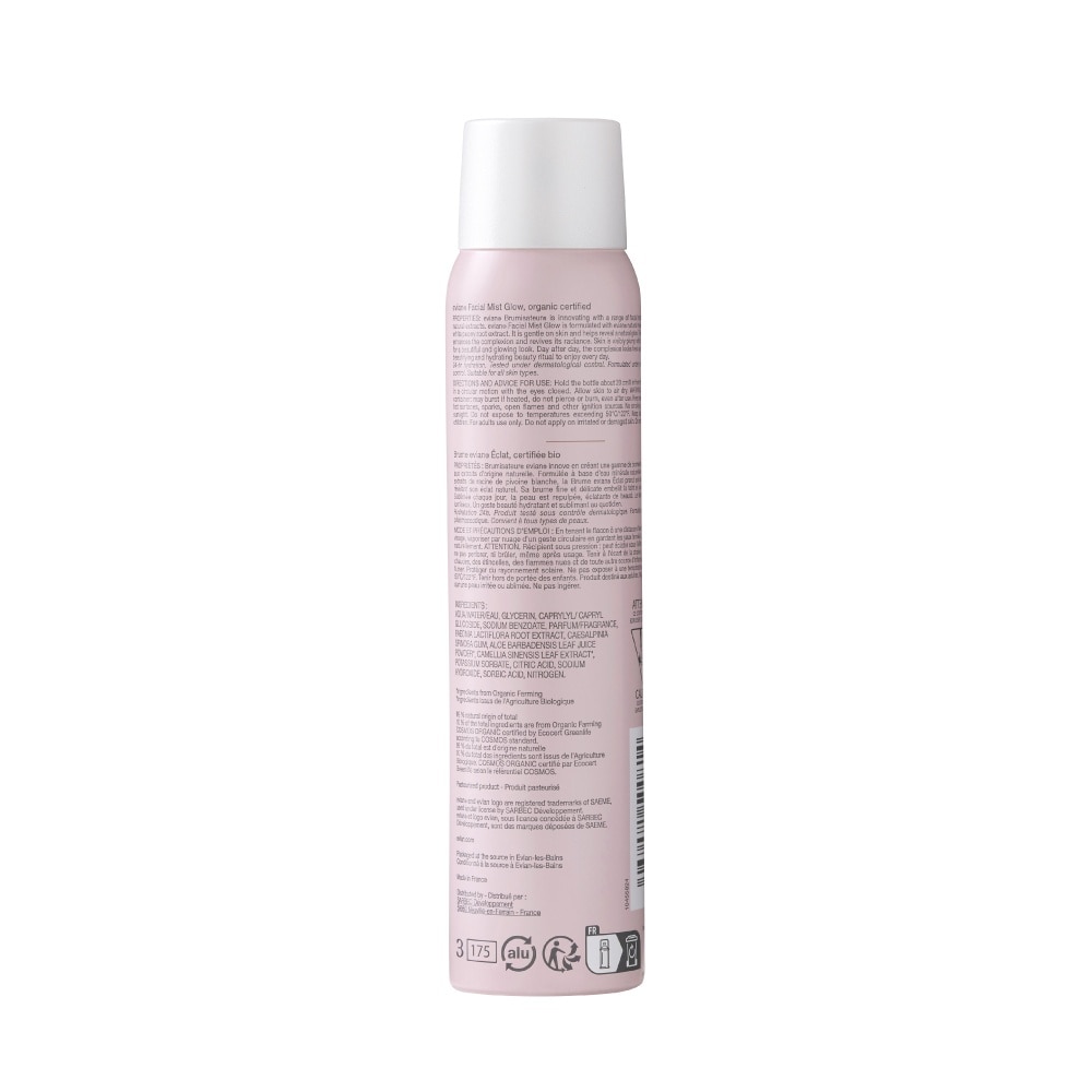 Facial Mist Glow Organic Certified 100ml