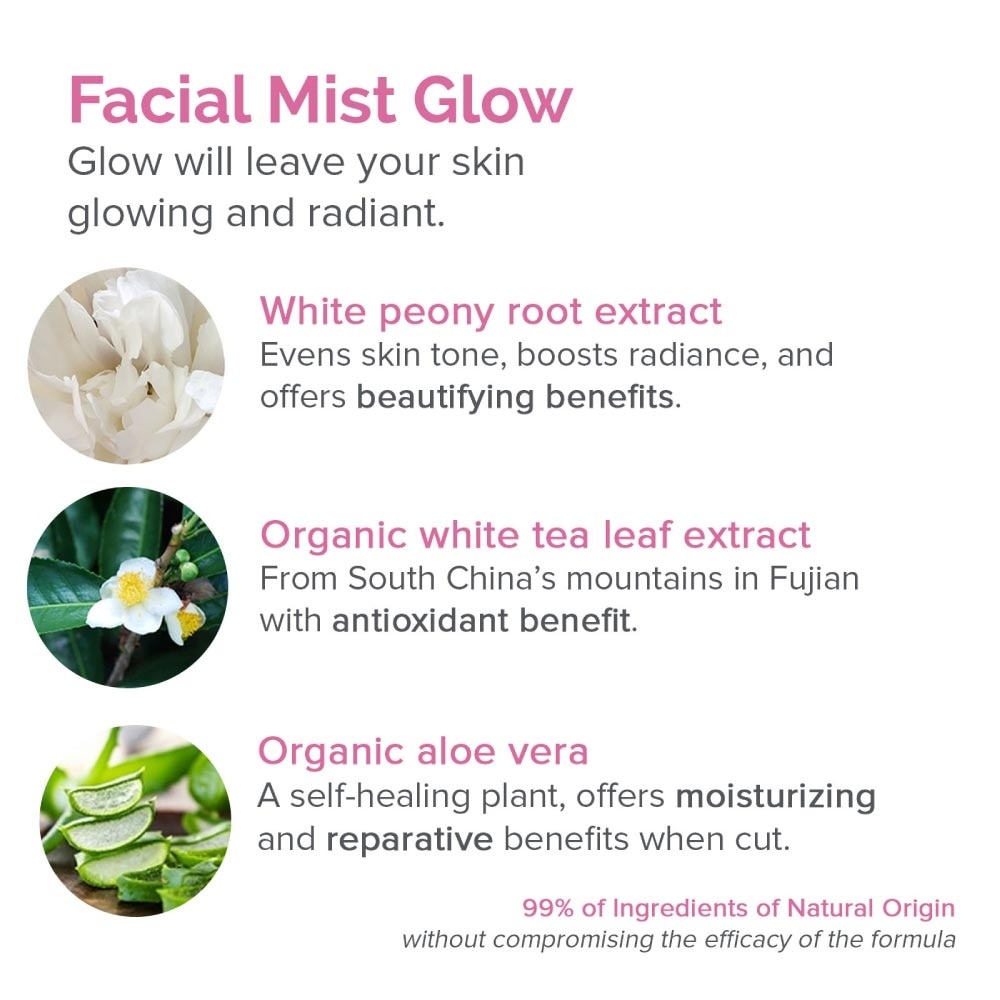 Facial Mist Glow Organic Certified 100ml
