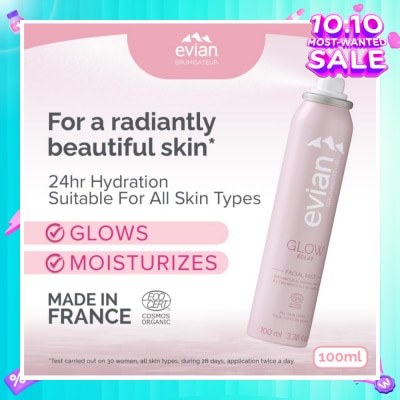 EVIAN Facial Mist Glow Organic Certified 100ml