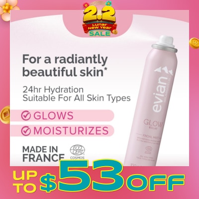 EVIAN Facial Mist Glow Organic Certified 100ml