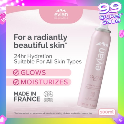 EVIAN Facial Mist Glow Organic Certified 100ml