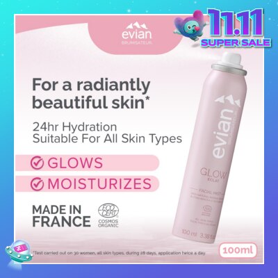 EVIAN Facial Mist Glow Organic Certified 100ml