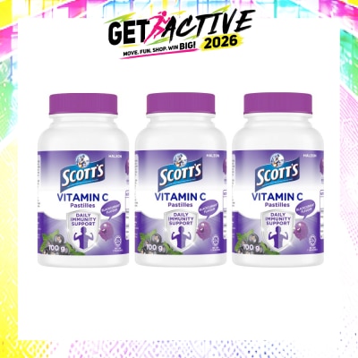 SCOTT'S - Vitamin C Pastilles Blackcurrant Flavour Bundle Set 1s image