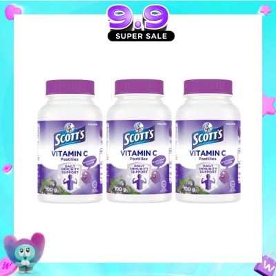 SCOTT'S - Vitamin C Pastilles Blackcurrant Flavour Bundle Set 1s image