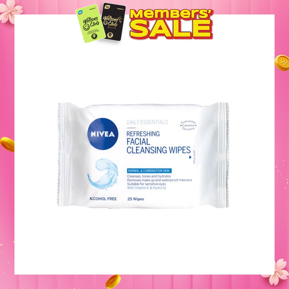 Visage Refreshing Facial Cleansing Wipes 25s (Expiry: Feb`2026)