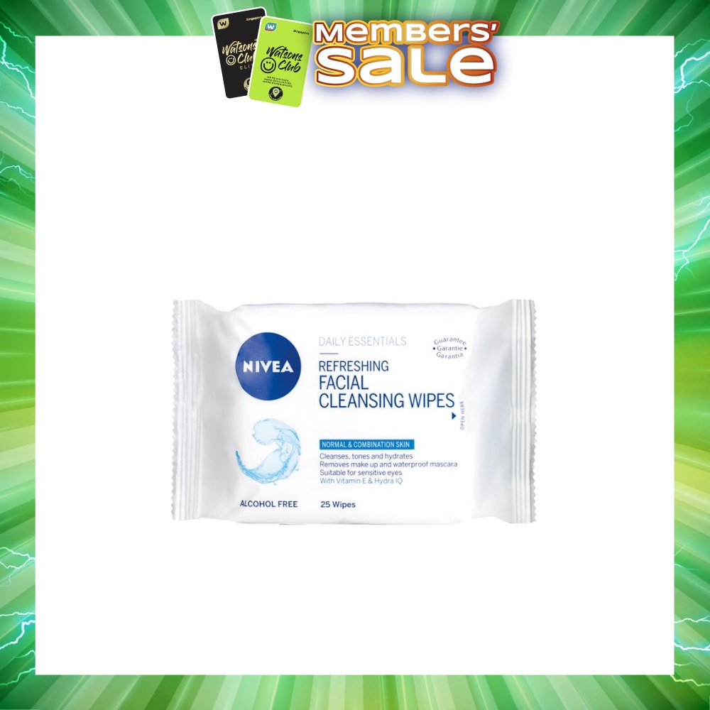 Visage Refreshing Facial Cleansing Wipes 25s