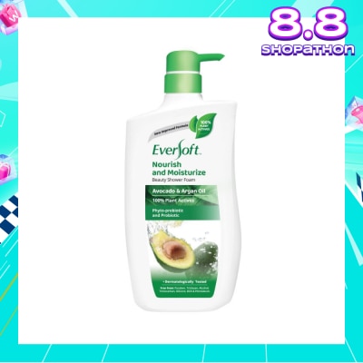 EVERSOFT Beauty Shower Avocado + Argan Oil 950g
