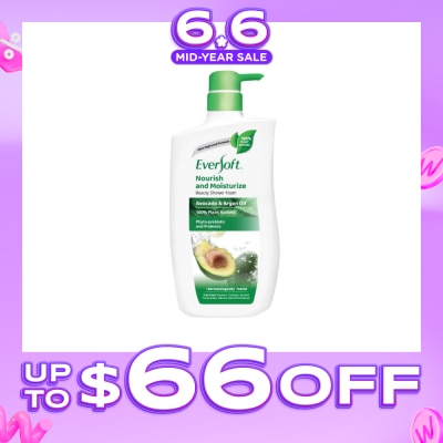 EVERSOFT - Beauty Shower Avocado + Argan Oil 950g