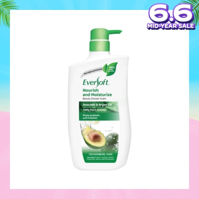 EVERSOFT Beauty Shower Avocado + Argan Oil 950g