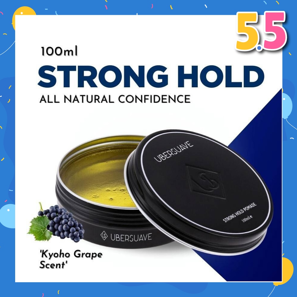 Strong Hold Pomade (Classic Water Based Pomade That Provides A Nice Natural Sheen Along With A Very Strong Hold) 100ml