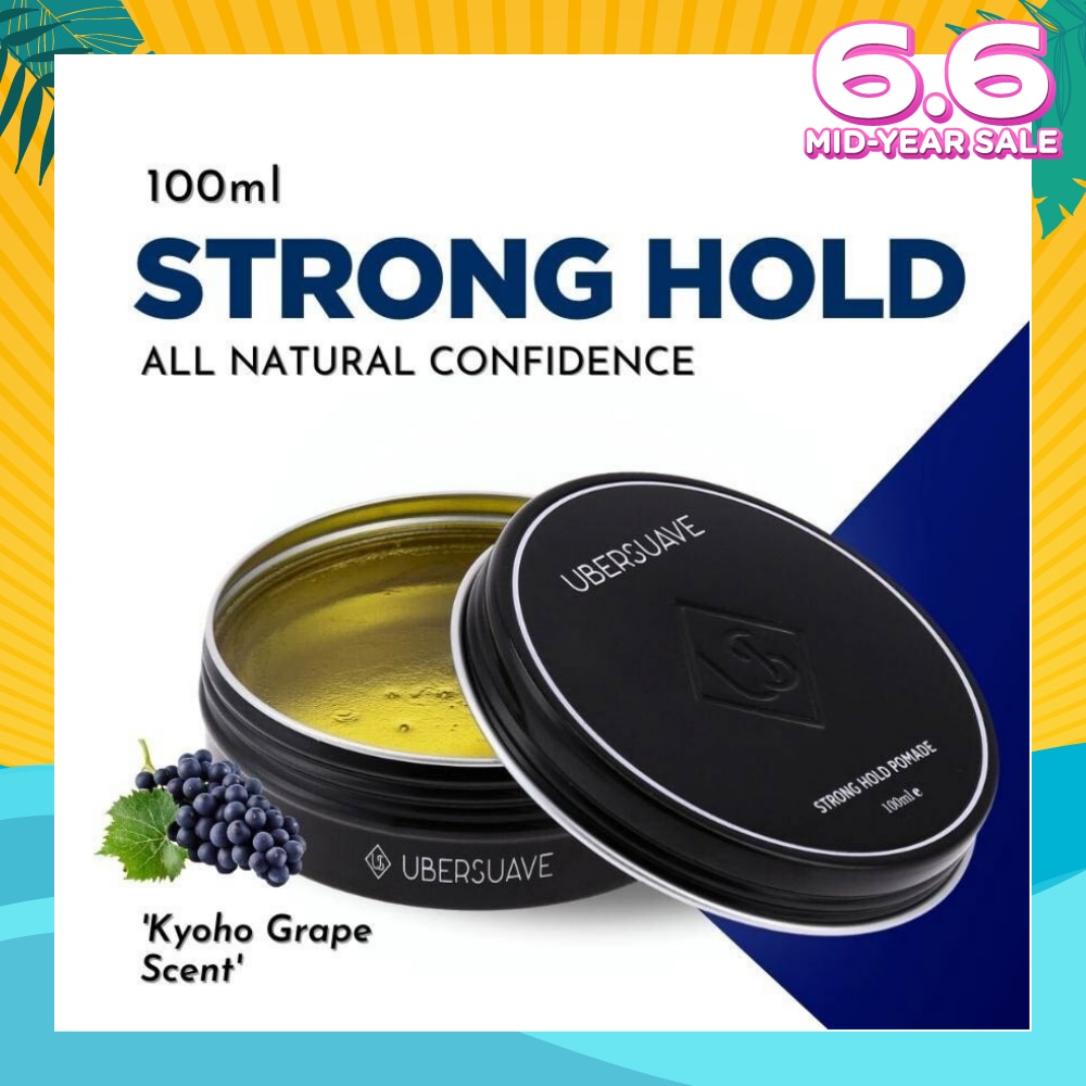 Strong Hold Pomade (Classic Water Based Pomade That Provides A Nice Natural Sheen Along With A Very Strong Hold) 100ml