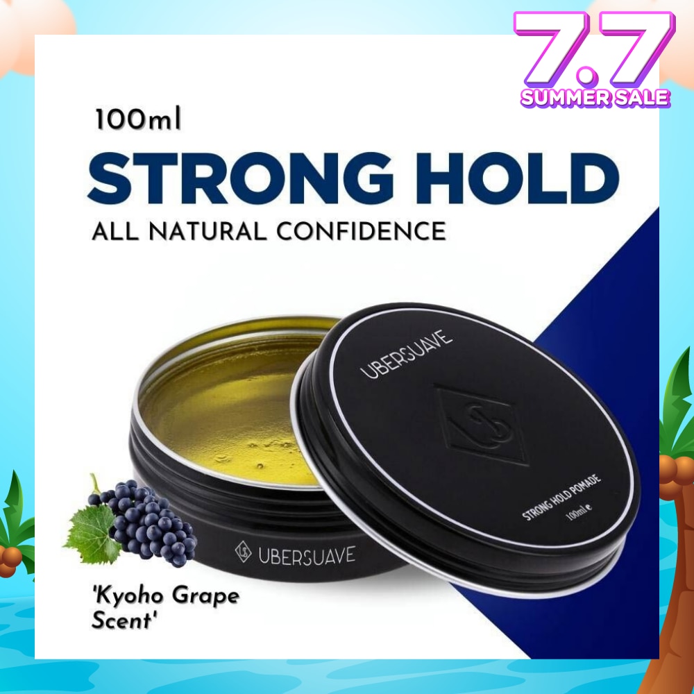 Strong Hold Pomade (Classic Water Based Pomade That Provides A Nice Natural Sheen Along With A Very Strong Hold) 100ml