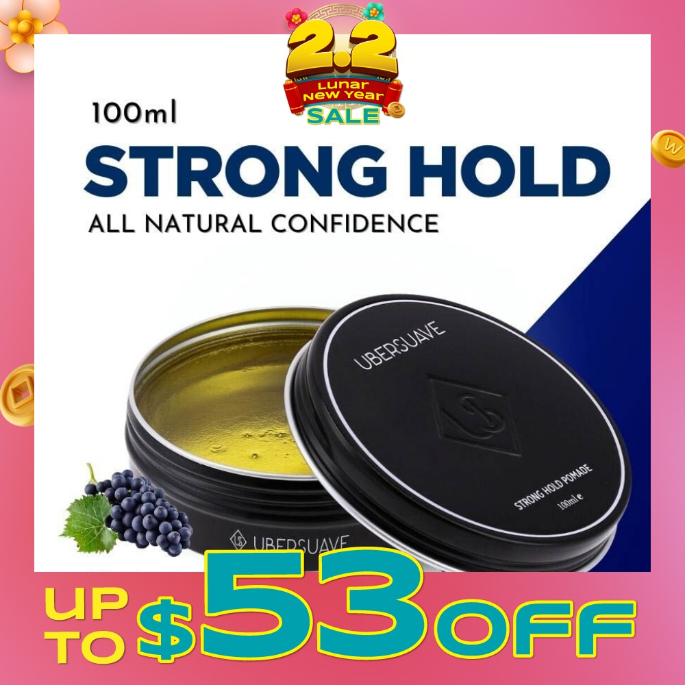 Strong Hold Pomade (Classic Water Based Pomade That Provides A Nice Natural Sheen Along With A Very Strong Hold) 100ml