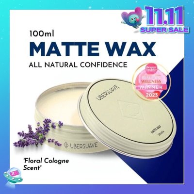 UBERSUAVE Matte Wax (High Performing, Versatile Hair Wax That Provides A Nice And Natural Matte Finish With Excellent Hold) 100ml