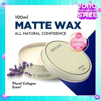 UBERSUAVE Matte Wax (High Performing, Versatile Hair Wax That Provides A Nice And Natural Matte Finish With Excellent Hold) 100ml