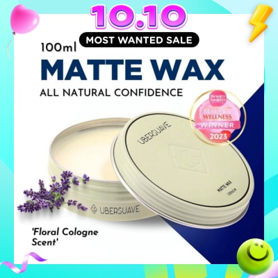 UBERSUAVE Matte Wax (High Performing, Versatile Hair Wax That Provides A Nice And Natural Matte Finish With Excellent Hold) 100ml image