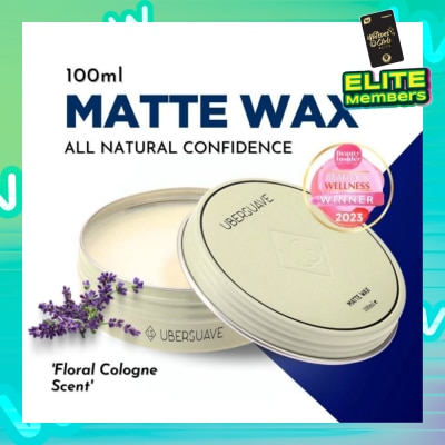 UBERSUAVE Matte Wax (High Performing, Versatile Hair Wax That Provides A Nice And Natural Matte Finish With Excellent Hold) 100ml