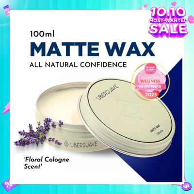 UBERSUAVE Matte Wax (High Performing, Versatile Hair Wax That Provides A Nice And Natural Matte Finish With Excellent Hold) 100ml