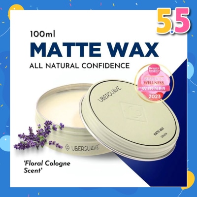 UBERSUAVE Matte Wax (High Performing, Versatile Hair Wax That Provides A Nice And Natural Matte Finish With Excellent Hold) 100ml