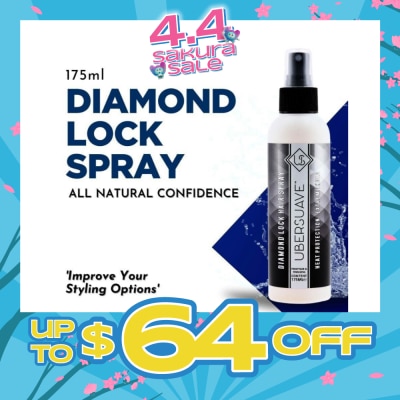UBERSUAVE - Diamond Lock Spray (Professional Locking Hair Spray With Heat Protection And An Extreme Holding Power) 175ml