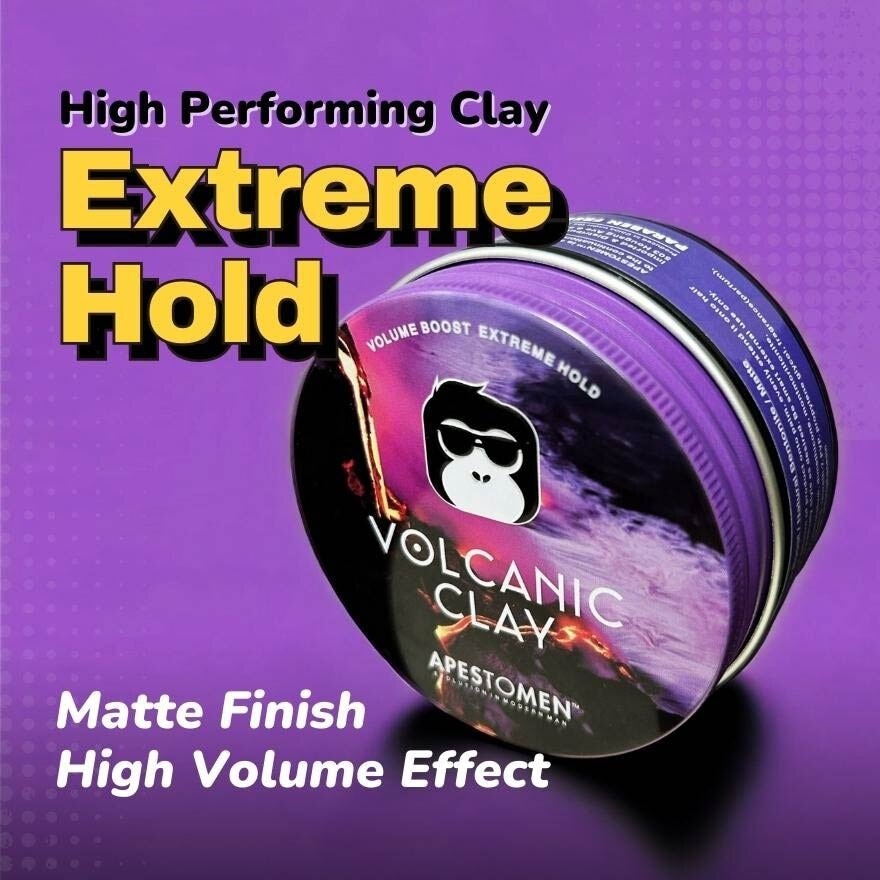 Volcanic Clay (High Performing Clay, Lightly Scented With Bergamot Lemon Lime, With Extreme Hold) 80ml