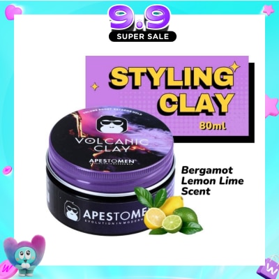 APESTOMEN - Volcanic Clay (High Performing Clay, Lightly Scented With Bergamot Lemon Lime, With Extreme Hold) 80ml image