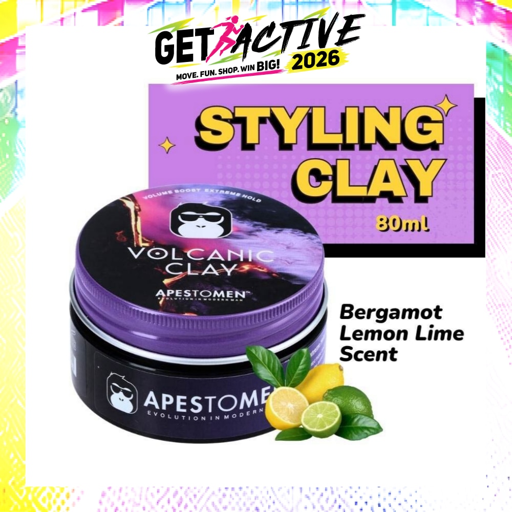 Volcanic Clay (High Performing Clay, Lightly Scented With Bergamot Lemon Lime, With Extreme Hold) 80ml image