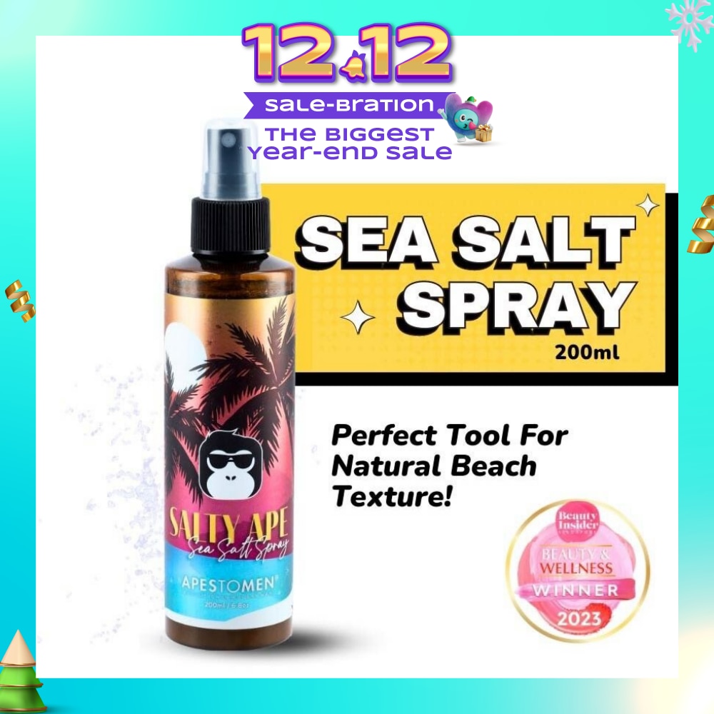Salty Ape Sea Salt Spray (Texture Spray That Transform Flat Hair, To Styleable Voluminous Textured Hair) 200ml