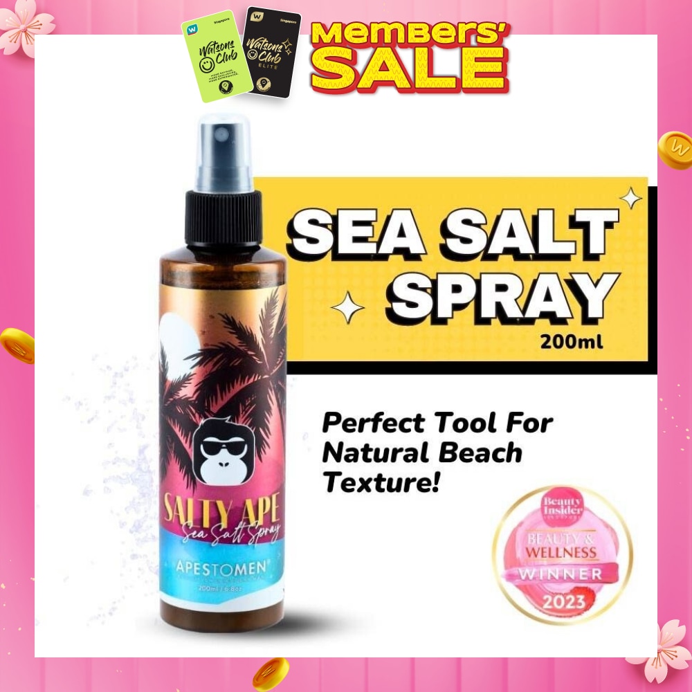 Salty Ape Sea Salt Spray (Texture Spray That Transform Flat Hair, To Styleable Voluminous Textured Hair) 200ml
