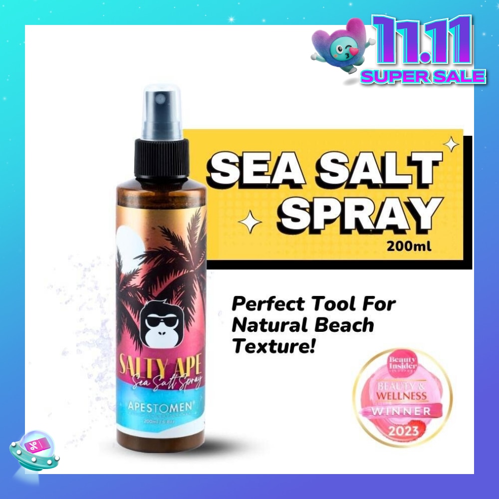 Salty Ape Sea Salt Spray (Texture Spray That Transform Flat Hair, To Styleable Voluminous Textured Hair) 200ml