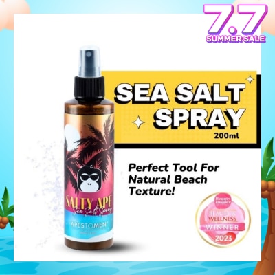 APESTOMEN Salty Ape Sea Salt Spray (Texture Spray That Transform Flat Hair, To Styleable Voluminous Textured Hair) 200ml