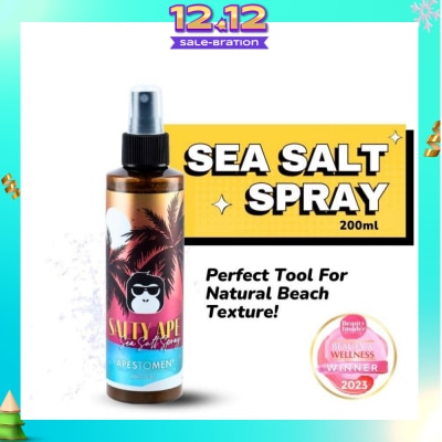 APESTOMEN Salty Ape Sea Salt Spray (Texture Spray That Transform Flat Hair, To Styleable Voluminous Textured Hair) 200ml