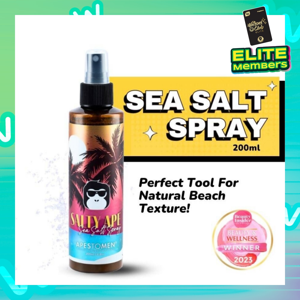 Salty Ape Sea Salt Spray (Texture Spray That Transform Flat Hair, To Styleable Voluminous Textured Hair) 200ml