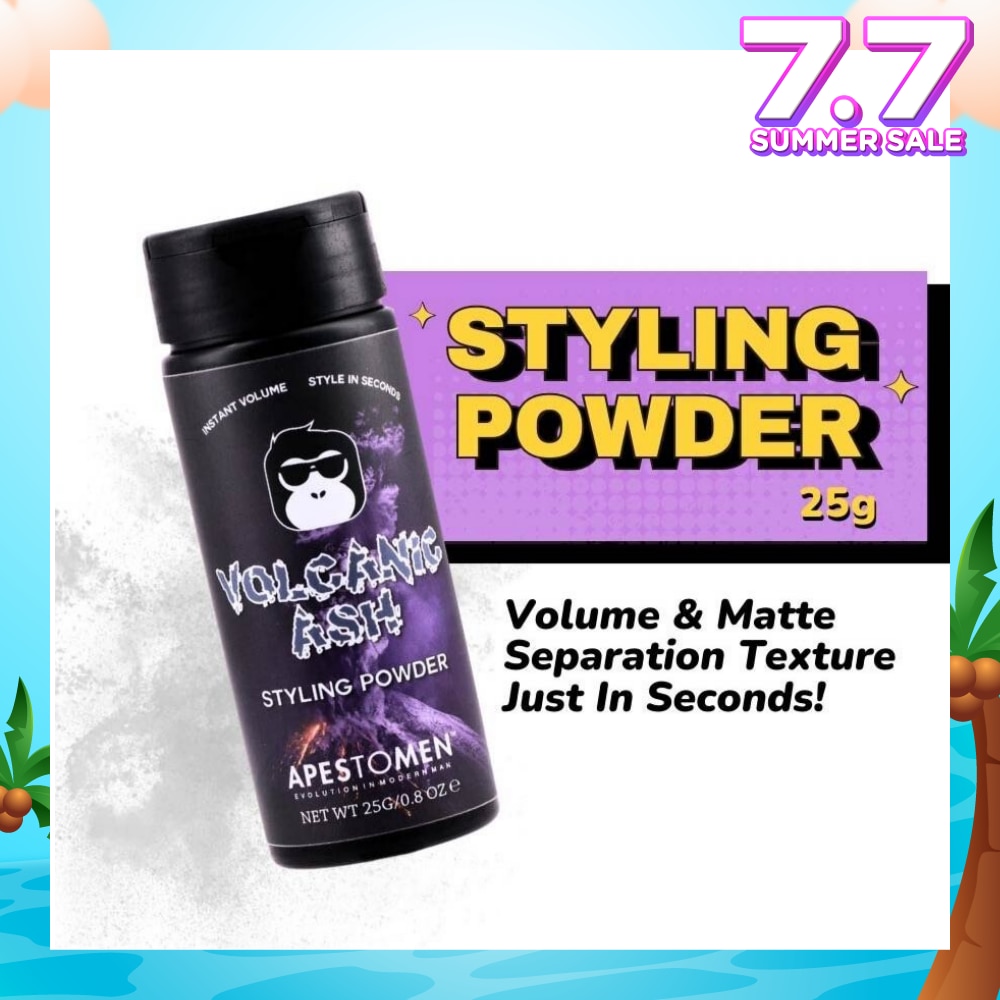 Volcanic Ash Styling Powder (Lightweight Powder, That Adds Grip With No Fuss, Volume And Matte Separation Texture In Just Seconds) 25g
