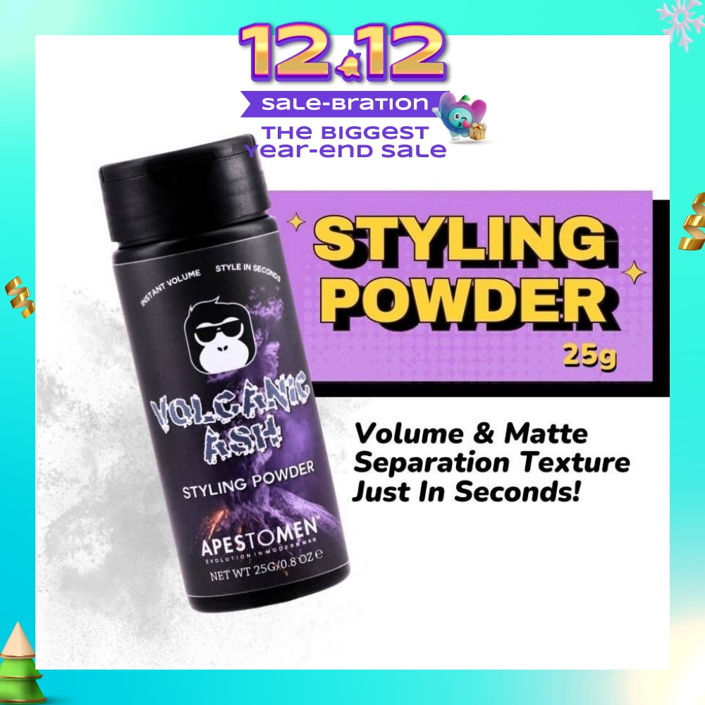 Volcanic Ash Styling Powder (Lightweight Powder, That Adds Grip With No Fuss, Volume And Matte Separation Texture In Just Seconds) 25g