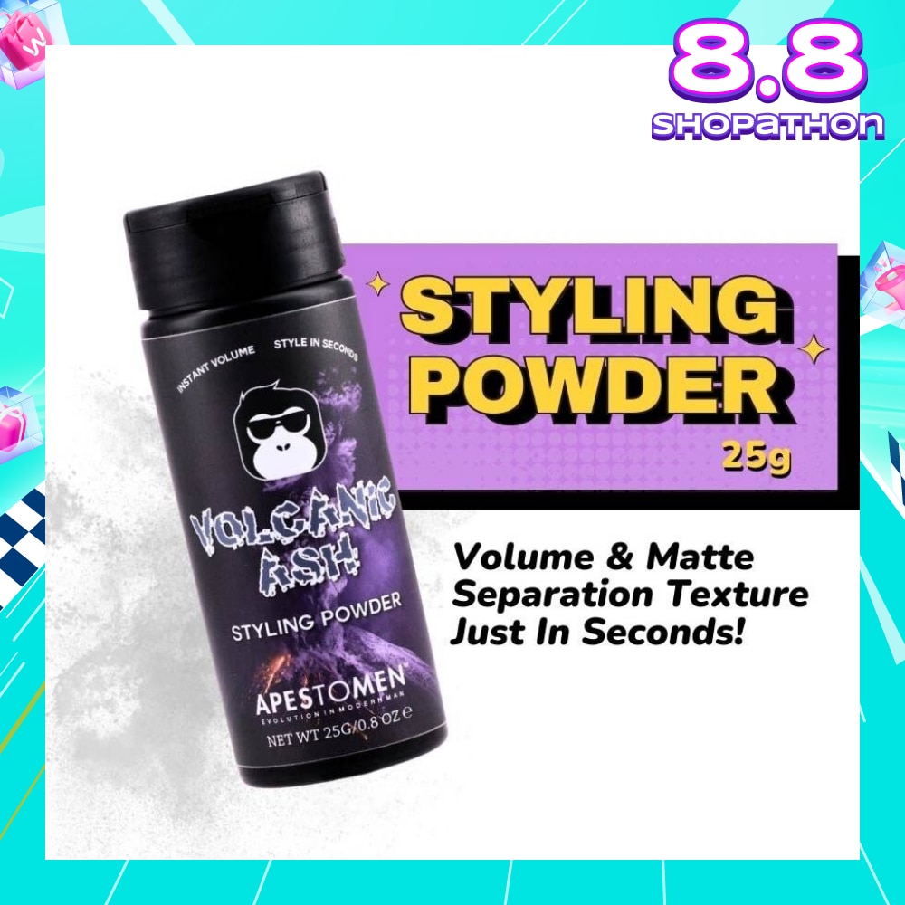 Volcanic Ash Styling Powder (Lightweight Powder, That Adds Grip With No Fuss, Volume And Matte Separation Texture In Just Seconds) 25g