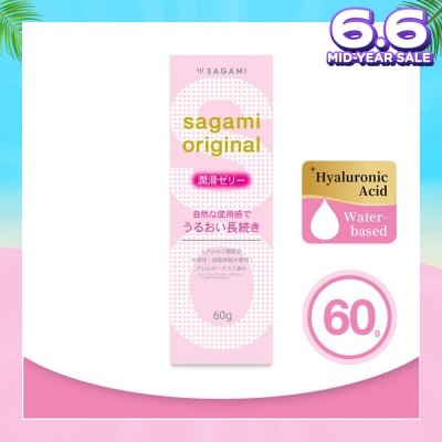 SAGAMI Original Lubricating Gel (Made With Sterile Purified Water And Rich In Hyaluronic Acid To Provide A Long Lasting Lubrication And Natural Feel) 60g