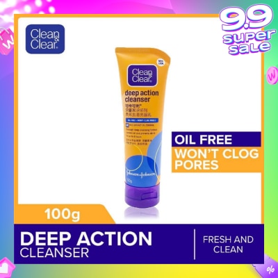 CLEAN & CLEAR Deep Action Oil-Free Cleanser 100g